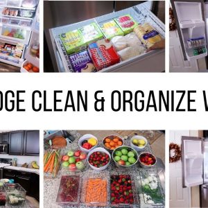 NEW FRIDGE CLEAN & ORGANIZE WITH ME! // Jessica Tull cleaning motivation 2020