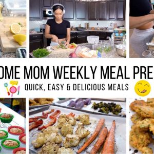 STAY AT HOME MOM WEEKLY MEAL PREP ROUTINE!! // EASY & DELICOUS MEALS // Jessica Tull cook with me