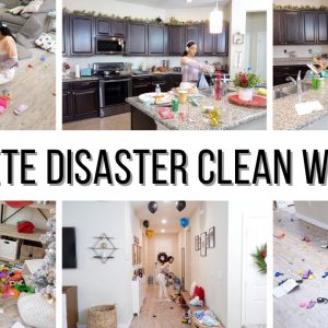 COMPLETE DISASTER CLEAN WITH ME // CLEANING MOTIVATION 2020 // Jessica Tull cleaning