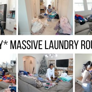 FAMILY OF 4 *3 DAY* LAUNDRY ROUTINE! // Jessica Tull cleaning motivation