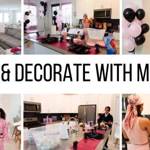 CLEAN & DECORATE WITH ME !! // DEMON SLAYER THEMED PARTY // Jessica Tull