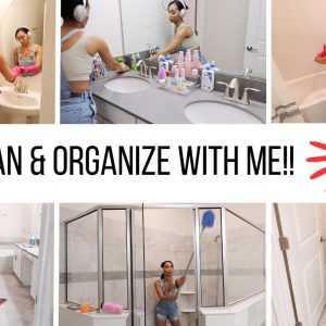 DEEP CLEANING & ORGANIZING 3 BATHROOMS // EXTREME CLEANING MOTIVATION!! // Jessica Tull