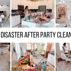 HUGE MESS AFTER A BIG PARTY! *never again* //EXTREME CLEANING MOTIVATION//Jessica Tull clean with me
