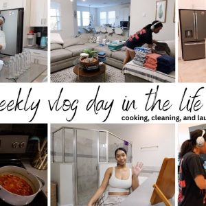 COOKING, CLEANING, AND LAUNDRY MOTIVATION // WEEKLY VLOG DAY IN THE LIFE // Jessica Tull