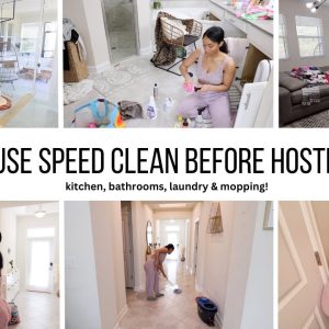 WHOLE HOUSE SPEED CLEAN BEFORE GUESTS // CLEANING MOTIVATION CLEAN WITH ME 2024 // Jessica Tull