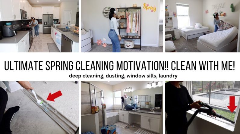 SPRING CLEANING ROUTINE PART ONE // ULTIMATE SPRING CLEANING MOTIVATION // Jessica Tull cleaning
